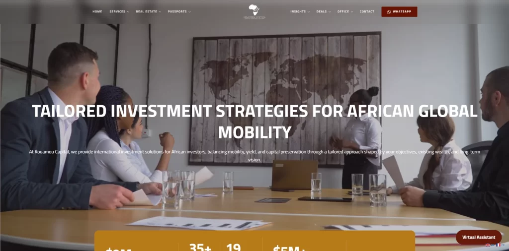 Kouamou Capital: A Full Website Revamp for a Paris Investment Advisory Firm